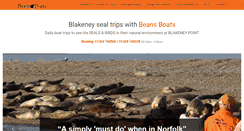 Desktop Screenshot of beansboattrips.co.uk
