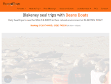 Tablet Screenshot of beansboattrips.co.uk